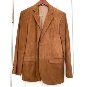 Ralph Lauren 100% Genuine Leather Suede Blazer